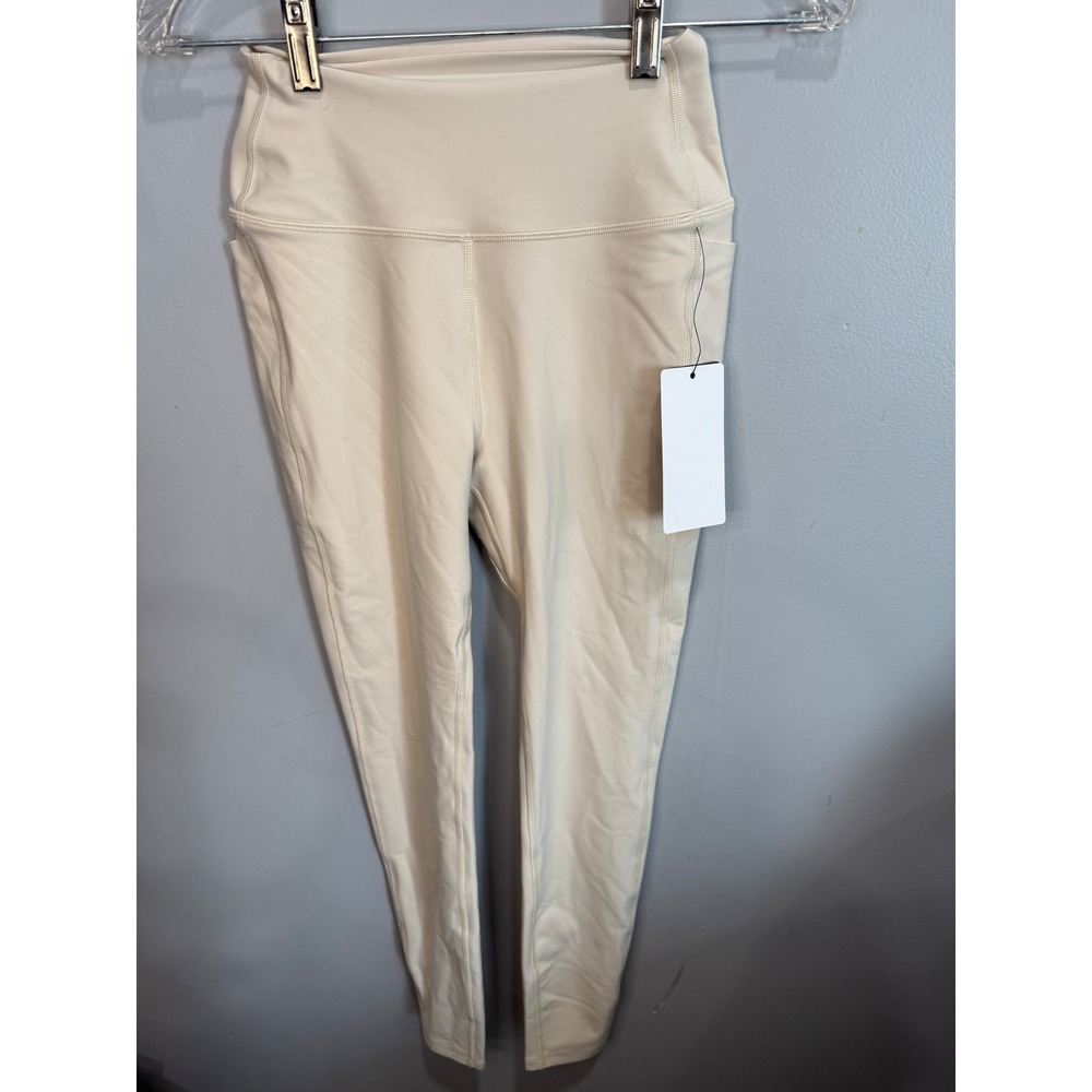 Peloton Cadent High Rise Pocket Legging 25‎ Lined Ivory Cream WB00843-115 XS NEW